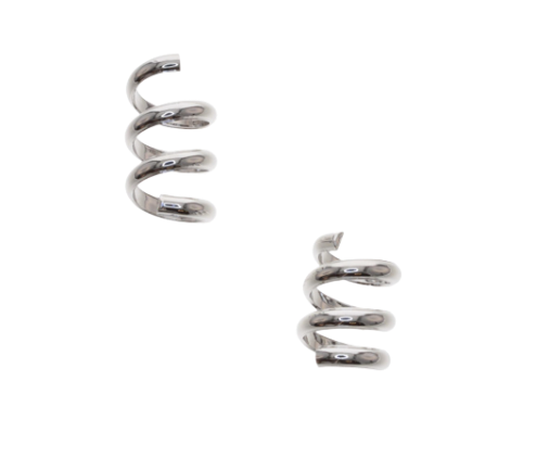 Silver Sling Stud Earrings