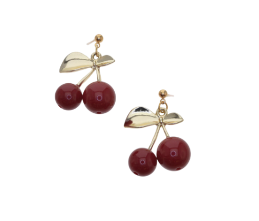 Cherry Drop Earrings