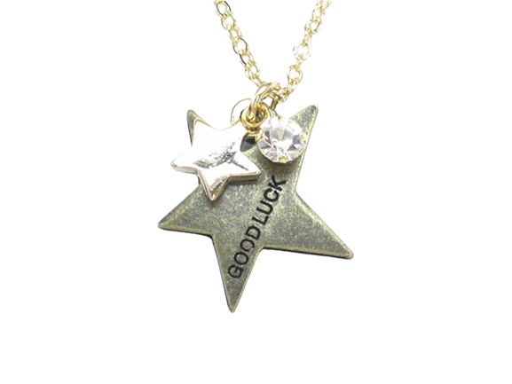 Stars Pendant Necklace - Copper & Gold