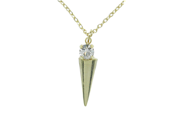 Rhinestone Pendant Necklace (Silver not gold)