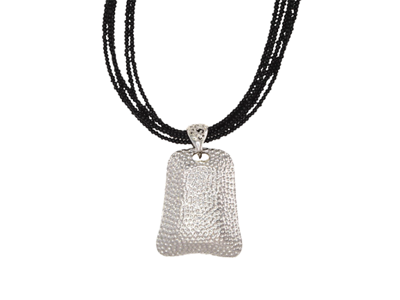 Silver Pocket Mini Beaded Necklace