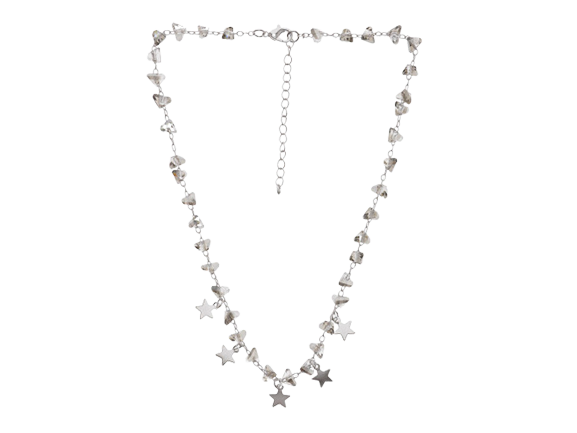 Mini Stars & Triangle Crytals Short Necklace