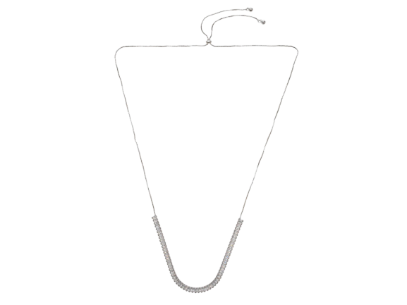 Rectangle Crystals Embellished Necklace