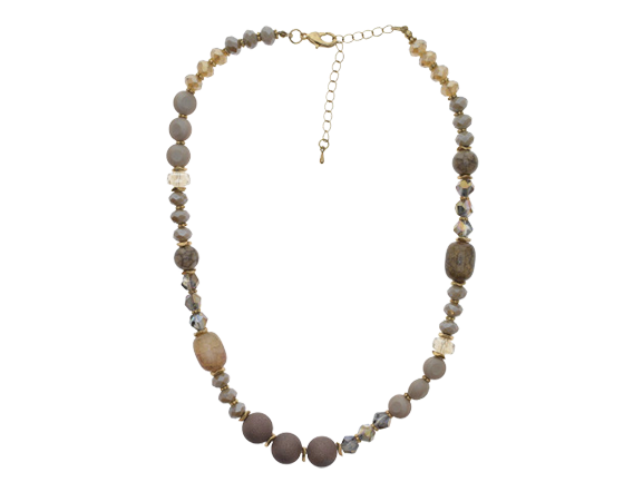 Mixed Stone Short Beaded Necklace