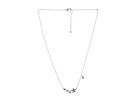 Silver Multi Stars Pendant Necklace