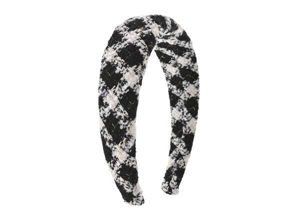 Black & White Checkered Headband