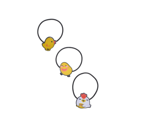 Chicken Egg Elastic Hair Tie