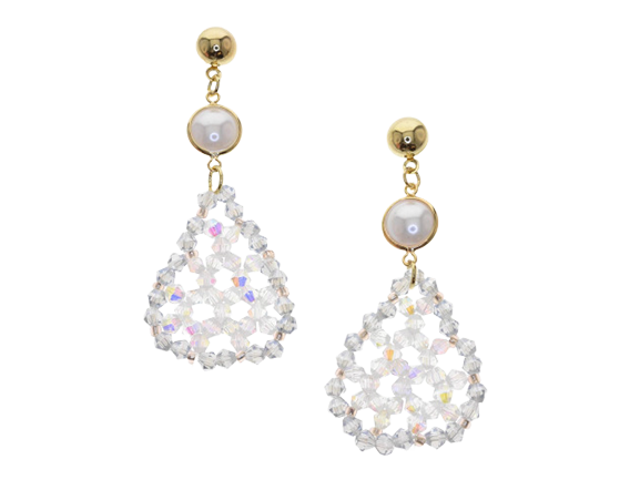 Water Drop Crystal Drop Earrings
