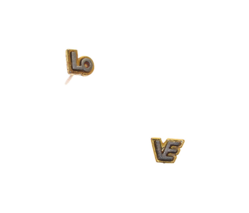 Initials Stud Earrings