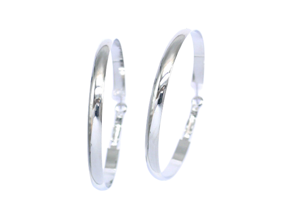 Silver/Gold Colour Hoops (60x3mm)