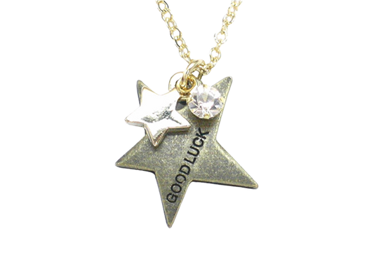 Stars Pendant Necklace - Copper & Gold