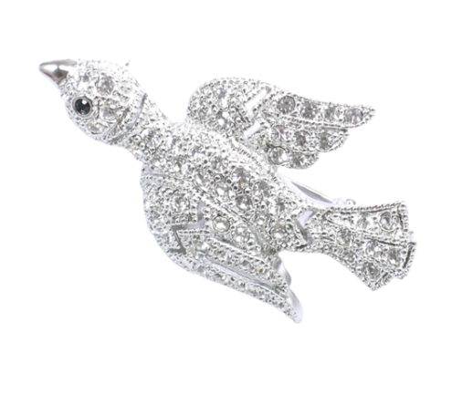 Flying Bird Metal Brooch