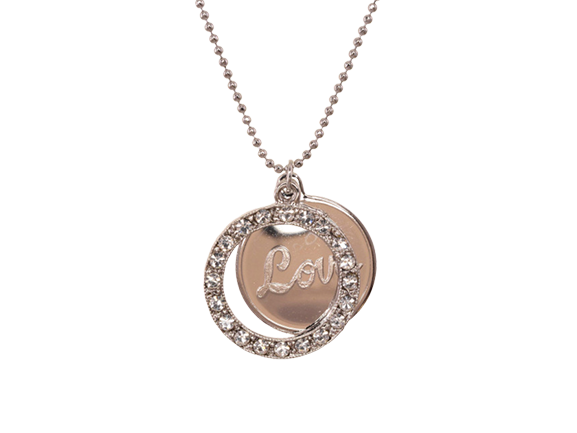 Love Pendant Necklace - Silver