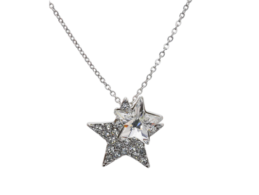 Double Stars Pendant Necklace