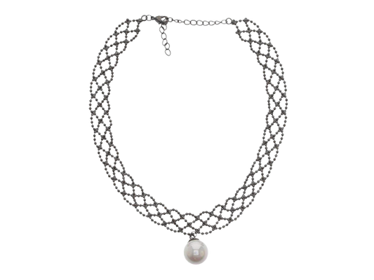 Single Pearl Mini Beaded Tatoo Choker