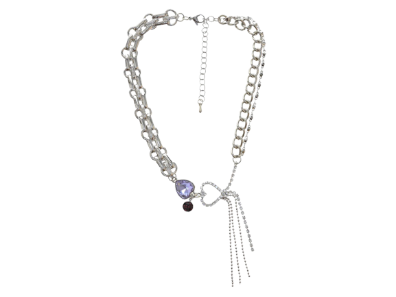 Double Hearts Chain Necklace