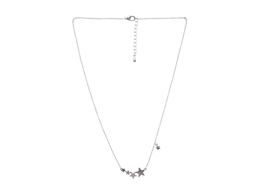 Silver Multi Stars Pendant Necklace