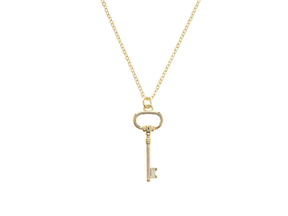 Key Pendant Necklace - Silver