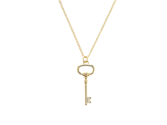 Key Pendant Necklace - Silver