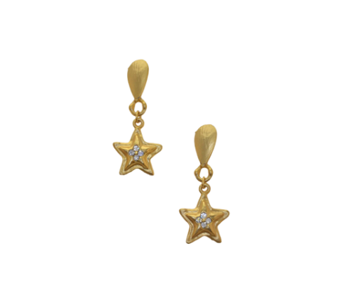 Gold Plated Star Earrings