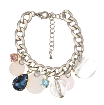 Artificial Crystal Drops Chain Bracelet