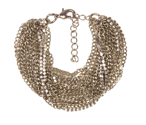 Multi Strand Chain Metal Bracelet