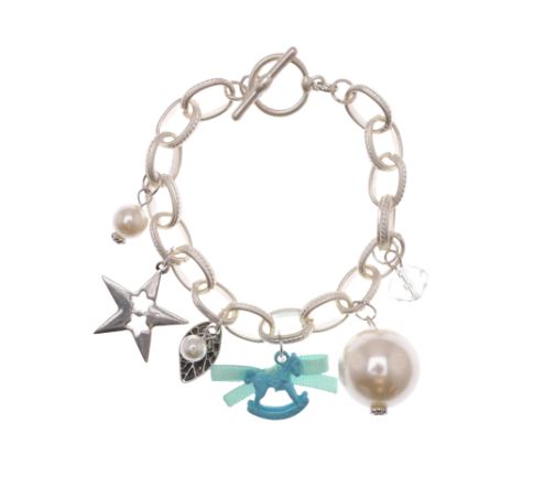Star Pearls Metal Chain Bracelet
