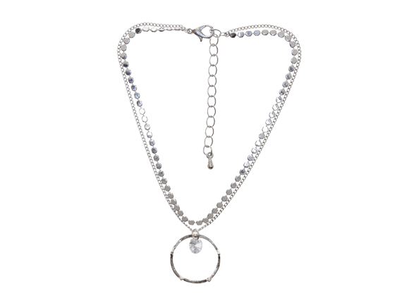 Single Crystal & Ring Double Layers Anklet