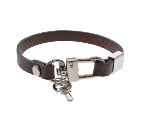 Key Faux Leather bracelet