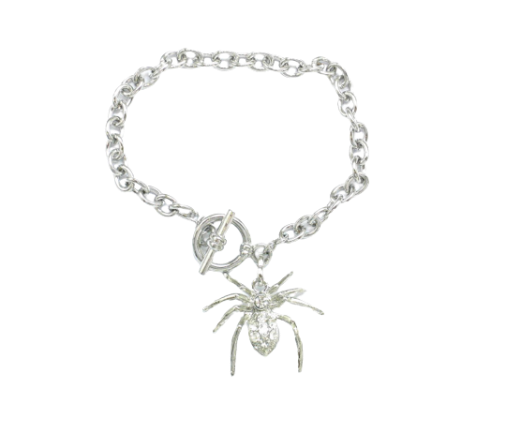 Spider Silver Chain Bracelet