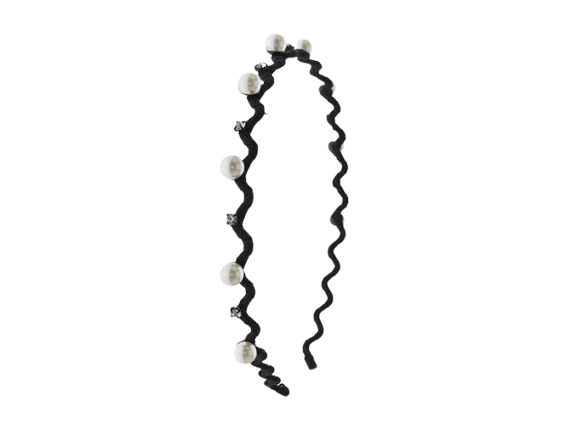 Pearl & Crystal Thin Headband