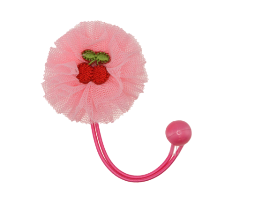 Chiffon Cherry Hair Tie