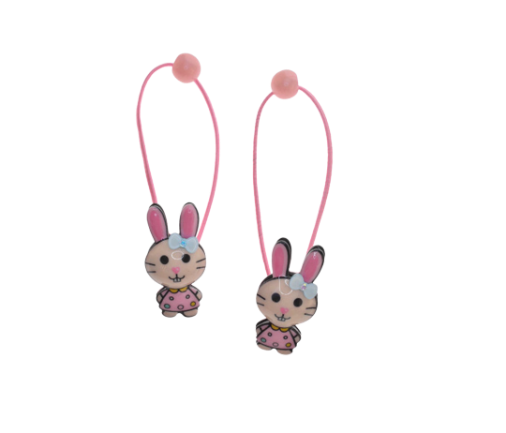 Dressed Rabbit bubble Hair Tie- 2 pack
