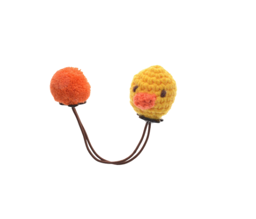 Faux Fur Chicken Ball Hair Tie