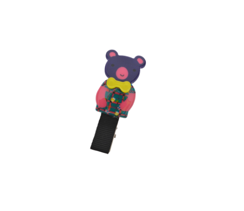 Tie Bear Plastic Hair Clip