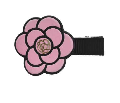 Double Flower Plastic Hair Clip