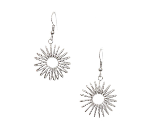 Silver Flower Drop Earrings (coming soon)