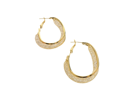 Gold Triple Layers Hoops