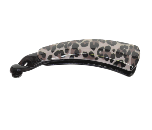 Leopard Print Banana Hair Claw