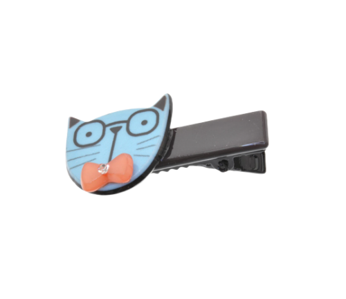 Tie Cat Plastic Hair Clip