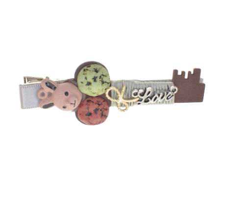 Love Rabbit Key Hair Clip