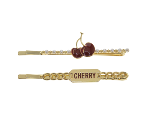 Cherry Sign Hair Pin- 2 packs