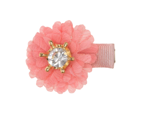 Chiffon Flower Crown Hair Clip